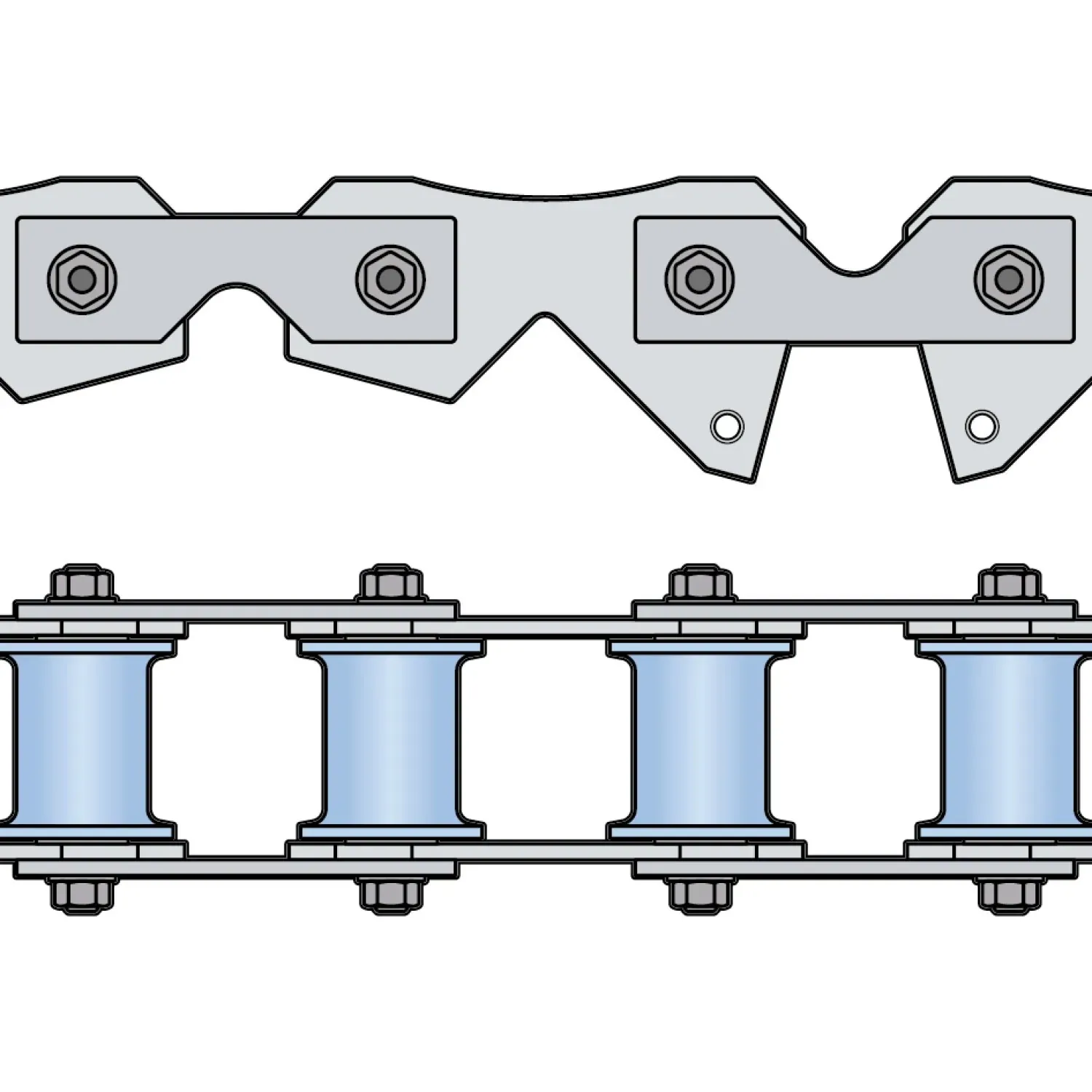 Rope deflection roller trible