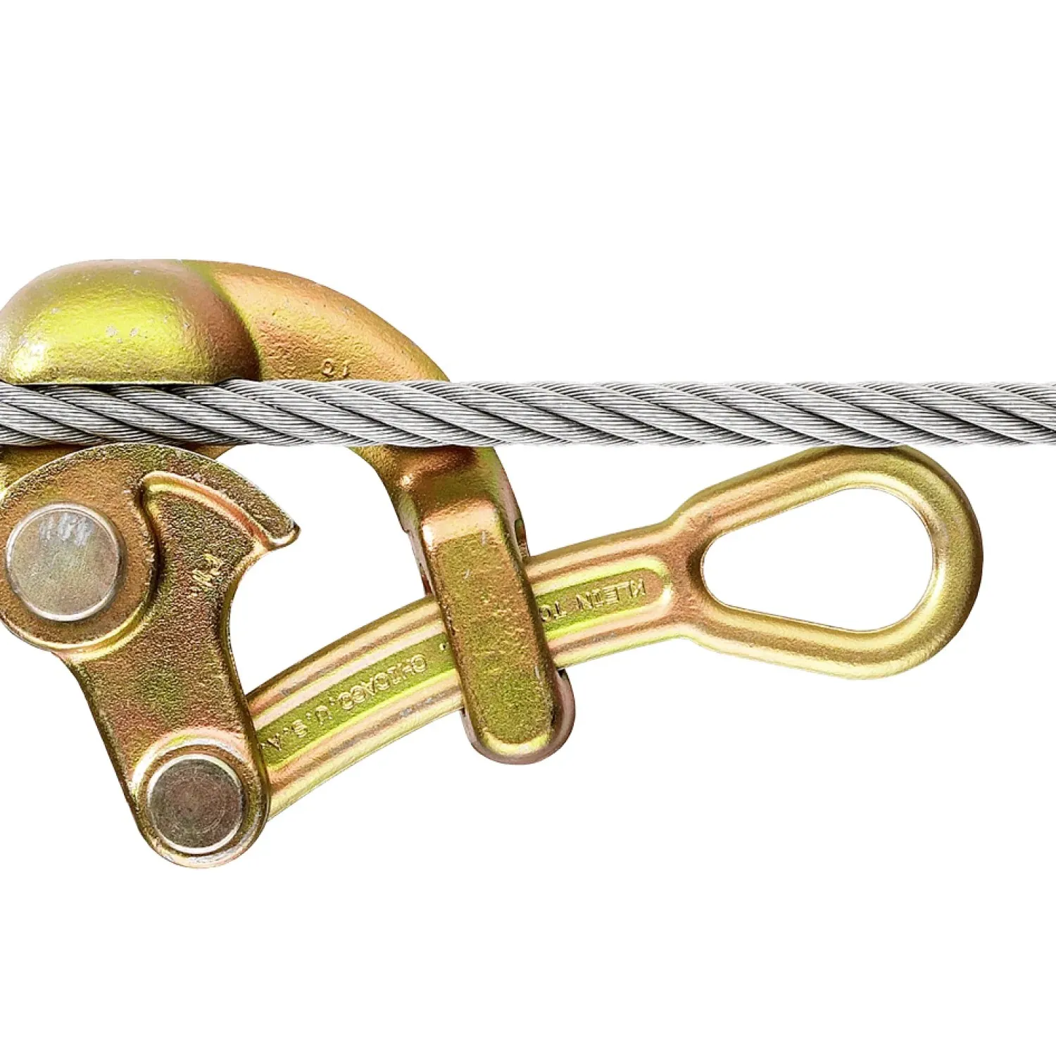 Rope-tensioning clamp