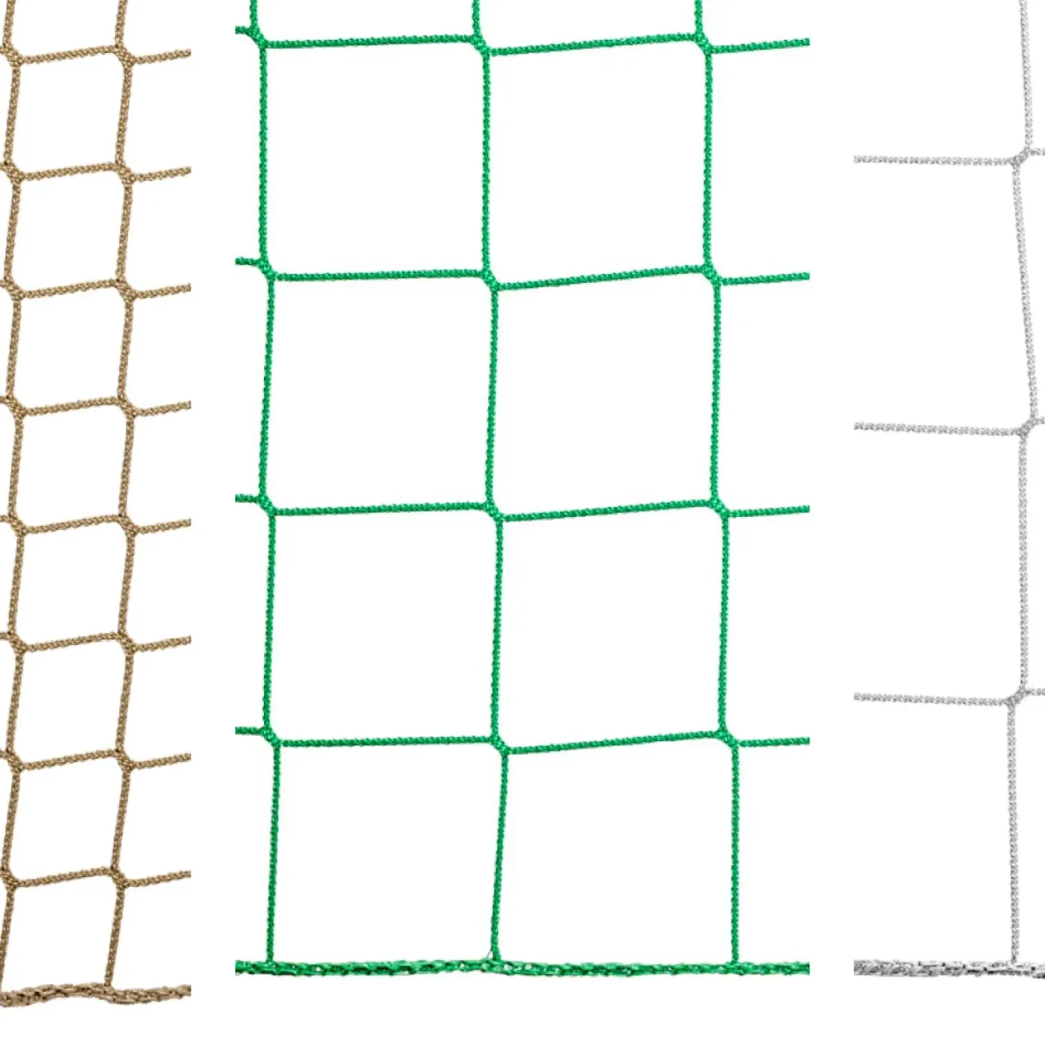 Safety and fall stop net with a reinforced selvedge Ø 3 mm, made of polypropylene