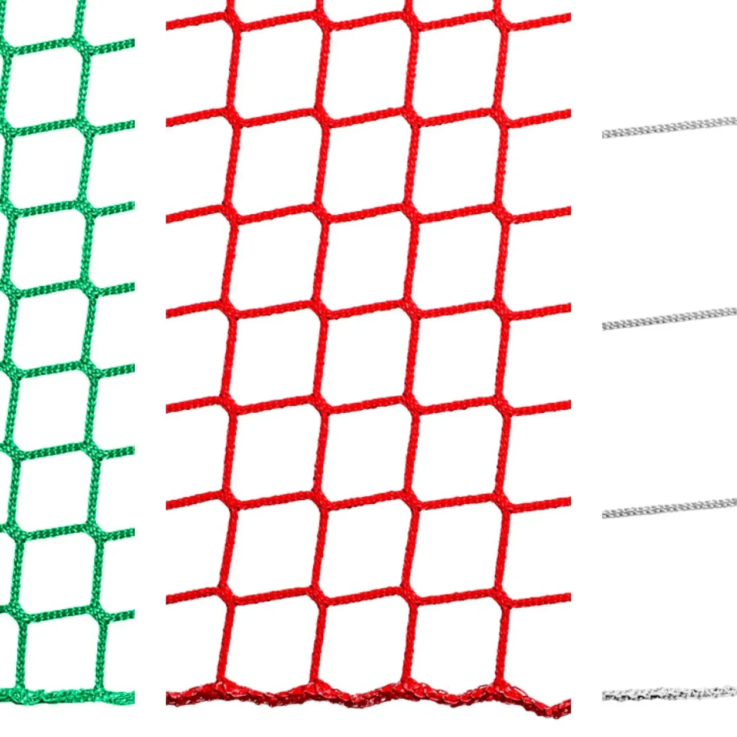 Safety and fall stop net with a reinforced selvedge Ø 5 mm, made of polypropylene