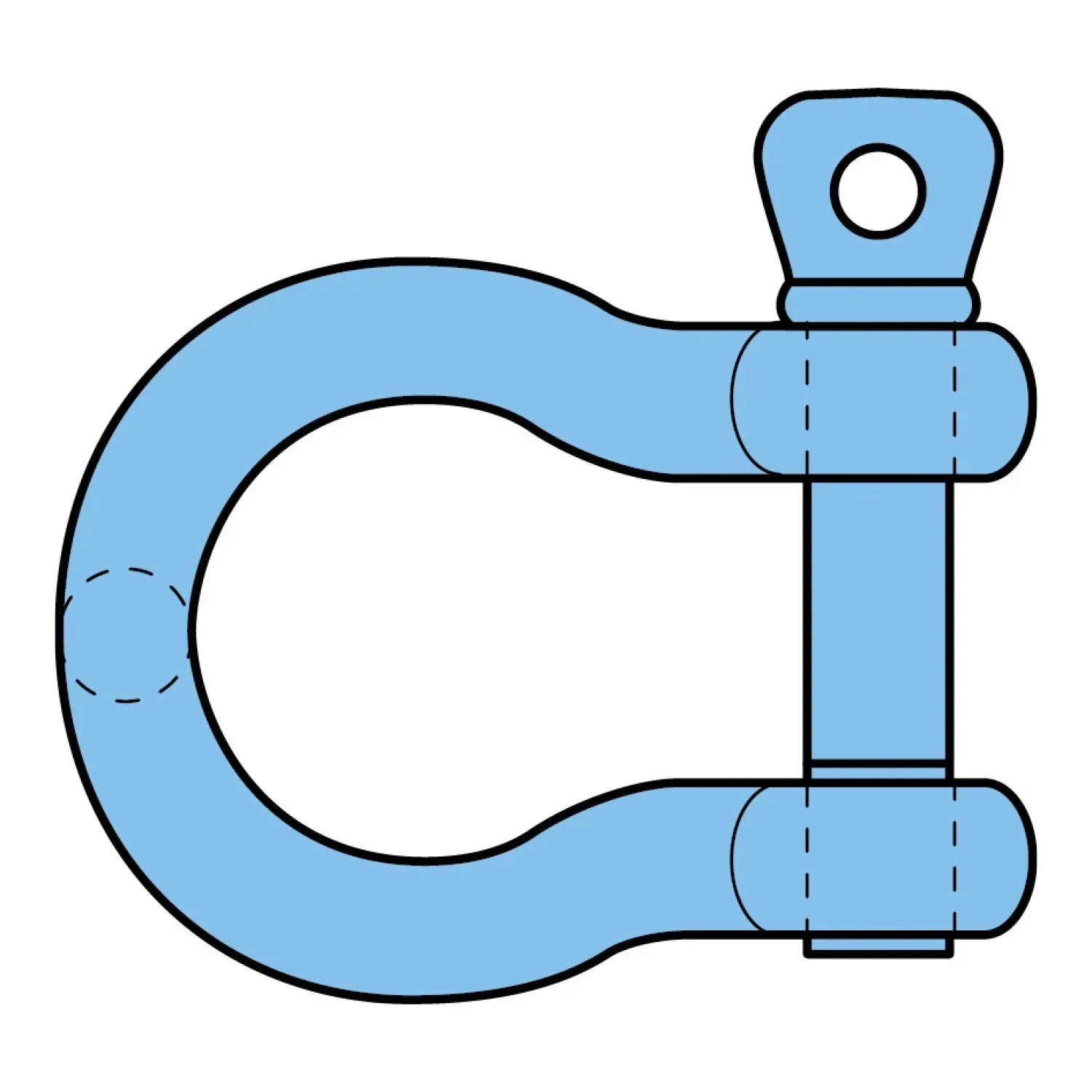 Shackle omega-type