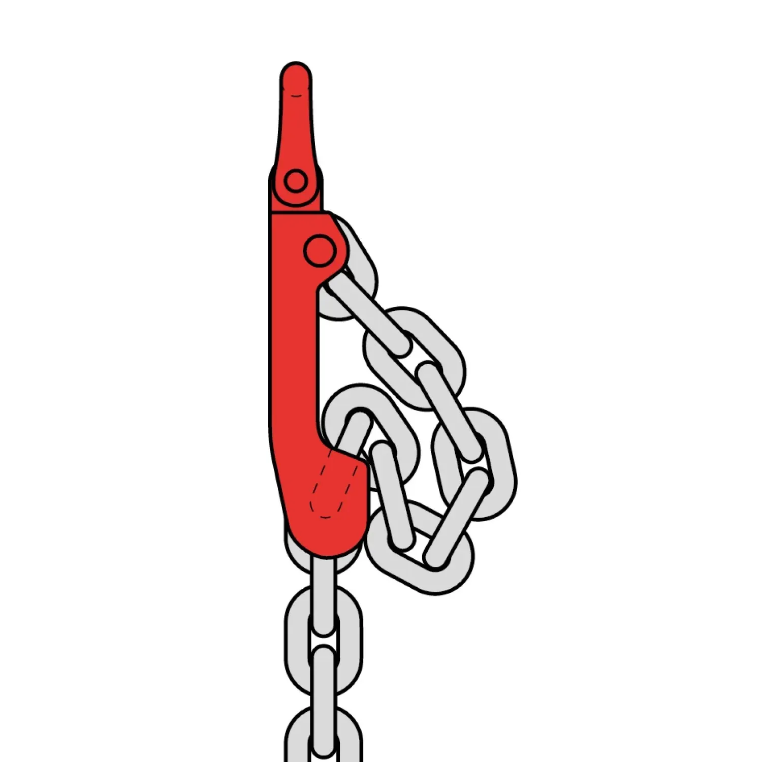 Shortening clutch with half coupling link class 8