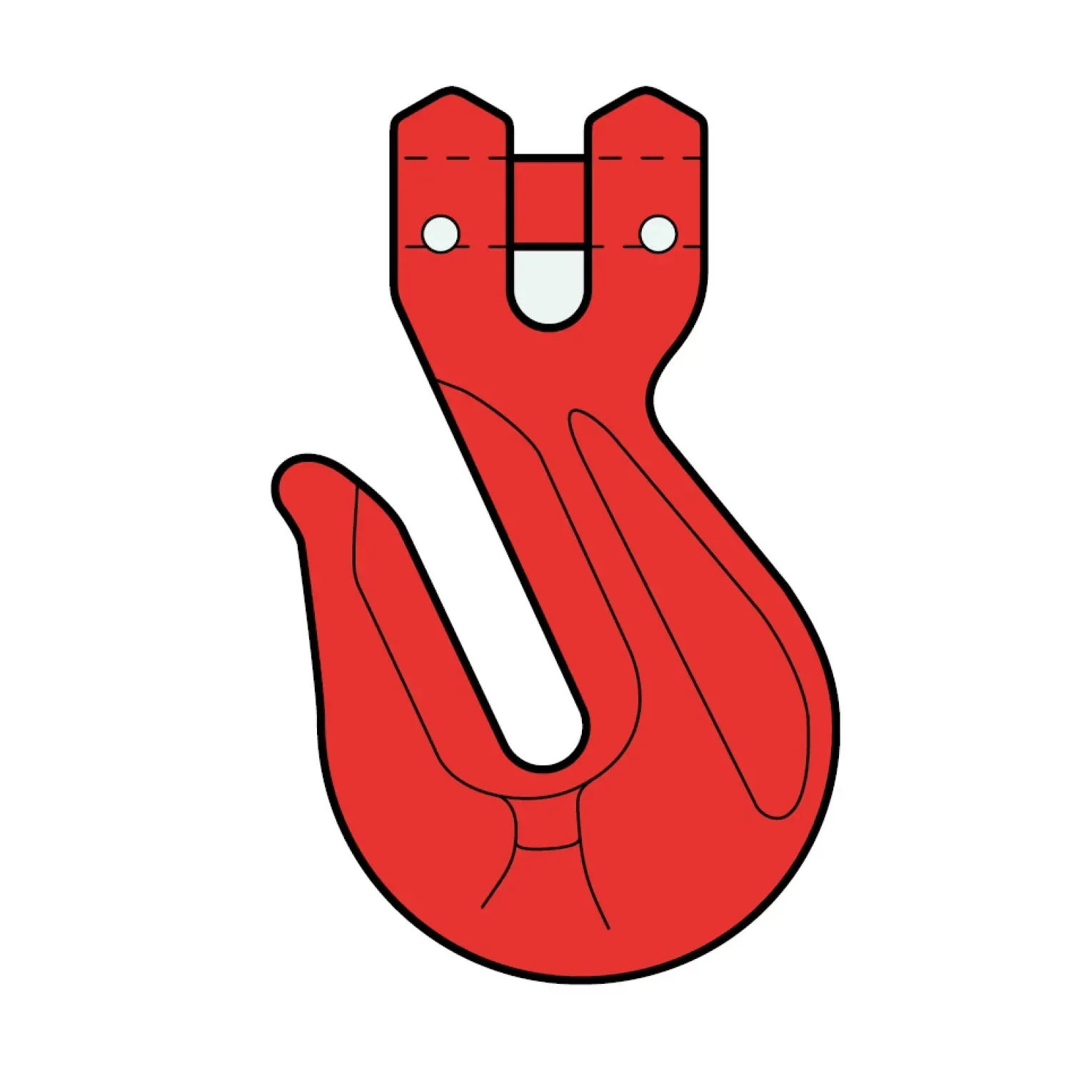 Shortening hook with clevis class 8