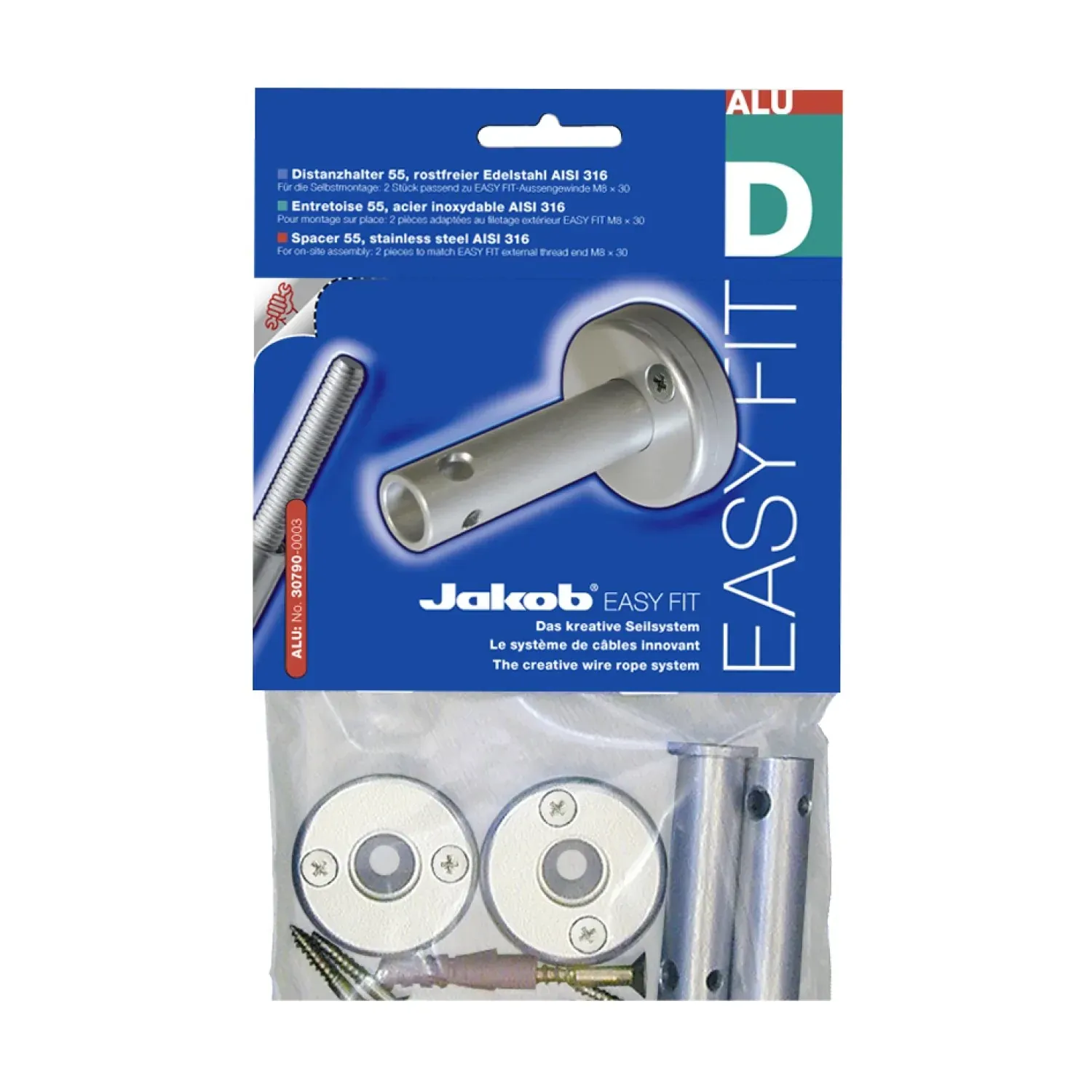 Spacer Easy Fit self-assembly aluminium