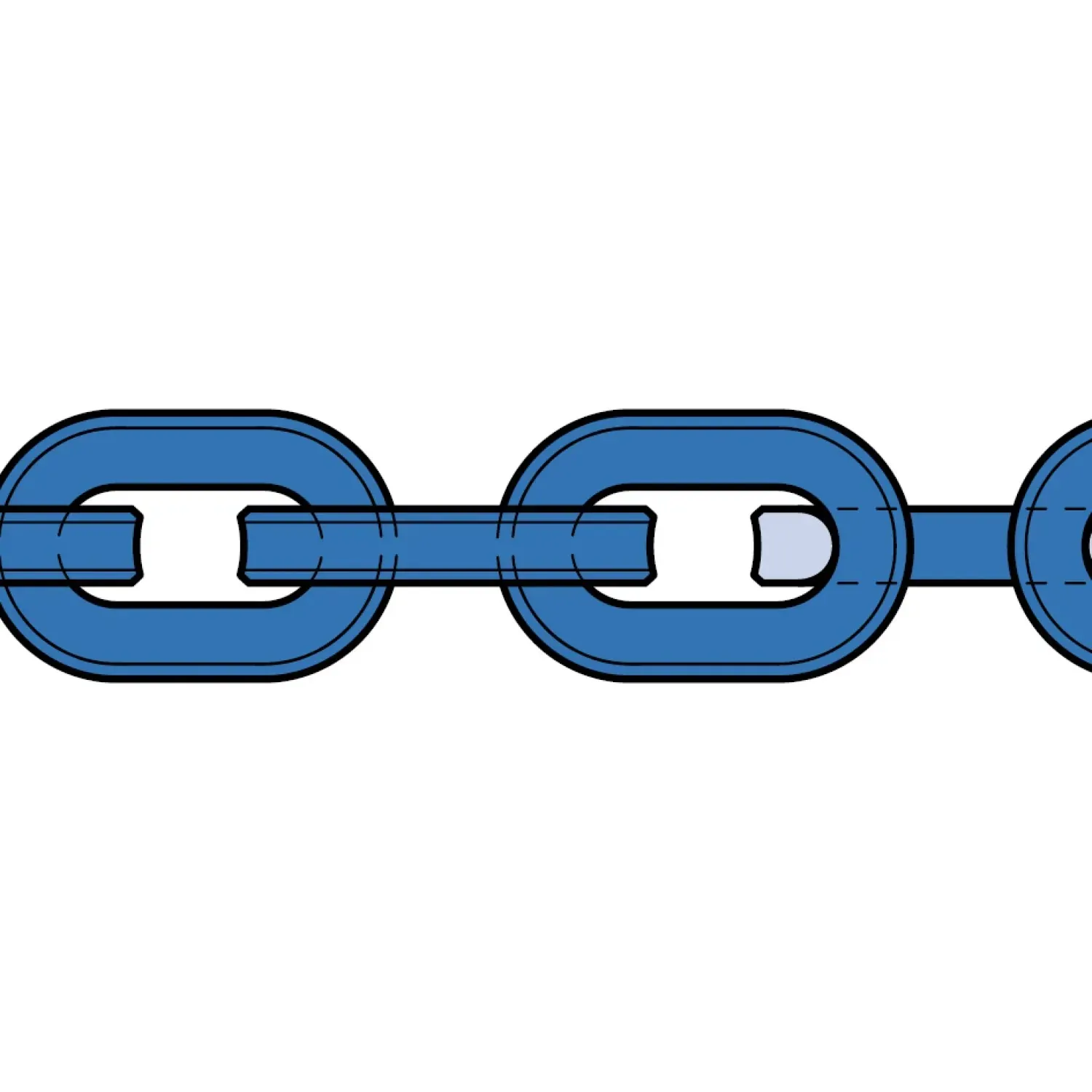Square-link forestry chain class 10