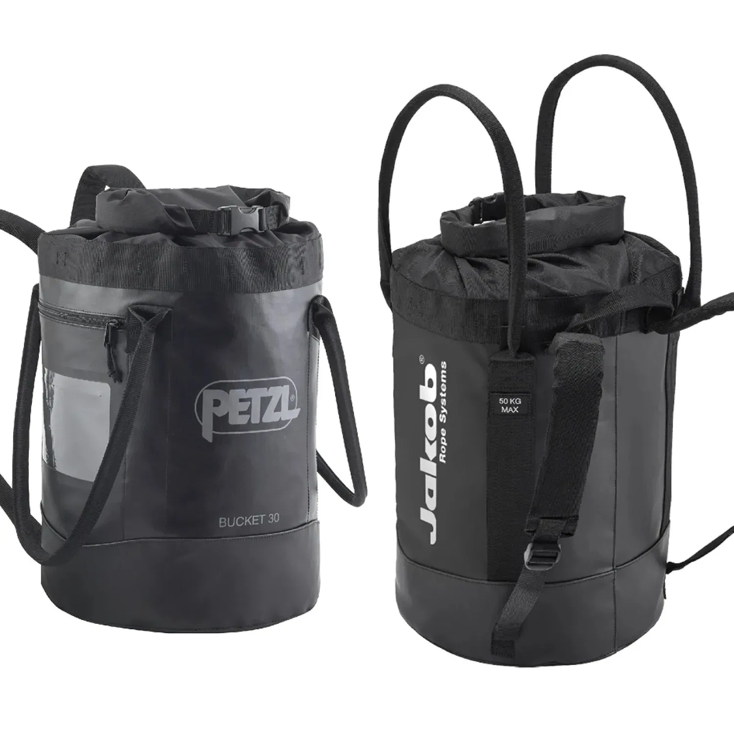 Stable rope bag type Bucket, Petzl with Jakob Logo