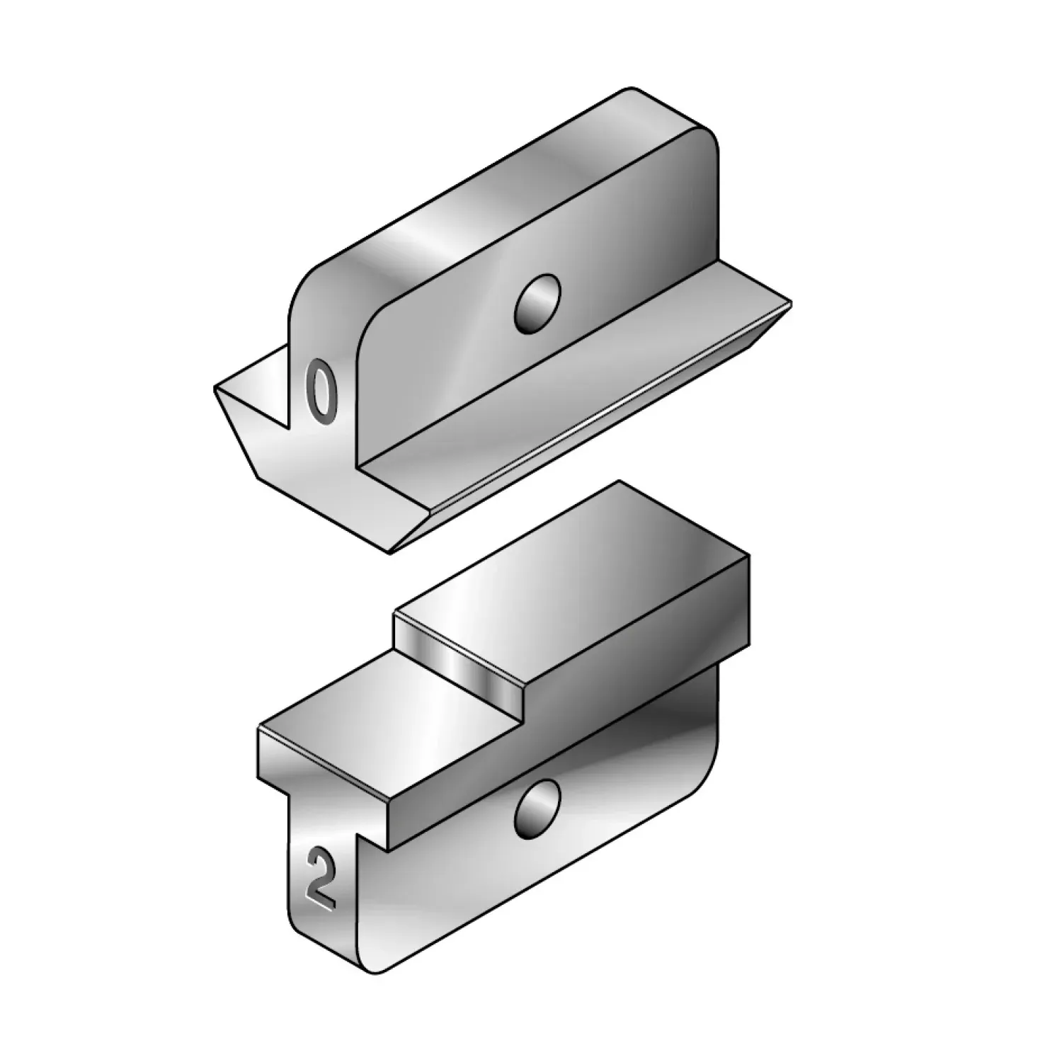 Tool inserts for battery-powered swaging tool EK 1550 MLG for Webnet sleeves