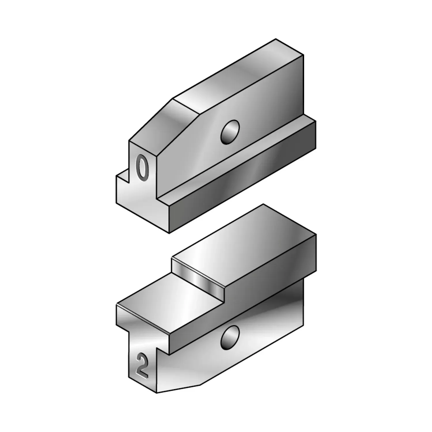 Tool inserts for battery-powered swaging tool Micro EK 50 ML for Webnet sleeves