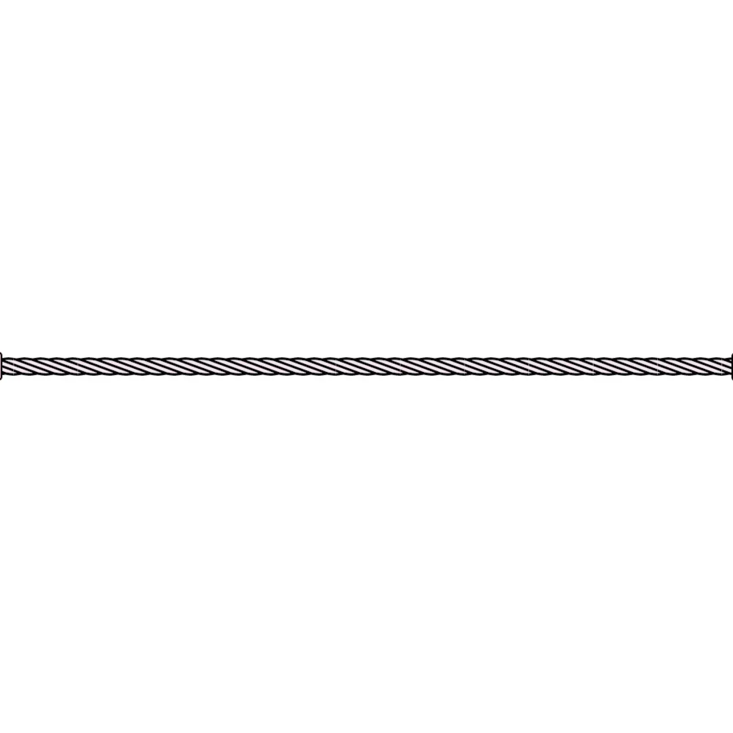Tow rope for trucks both ends compressed loop with thimble army model swaged