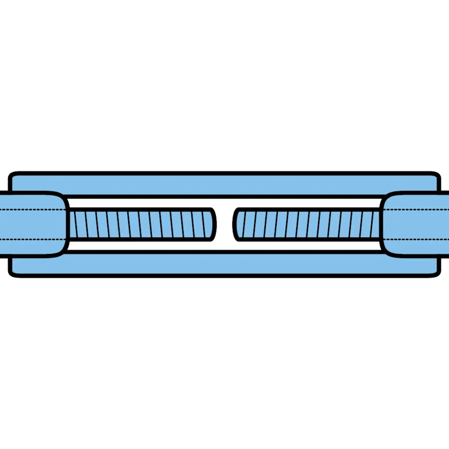 Turnbuckle with two eyes metrisch