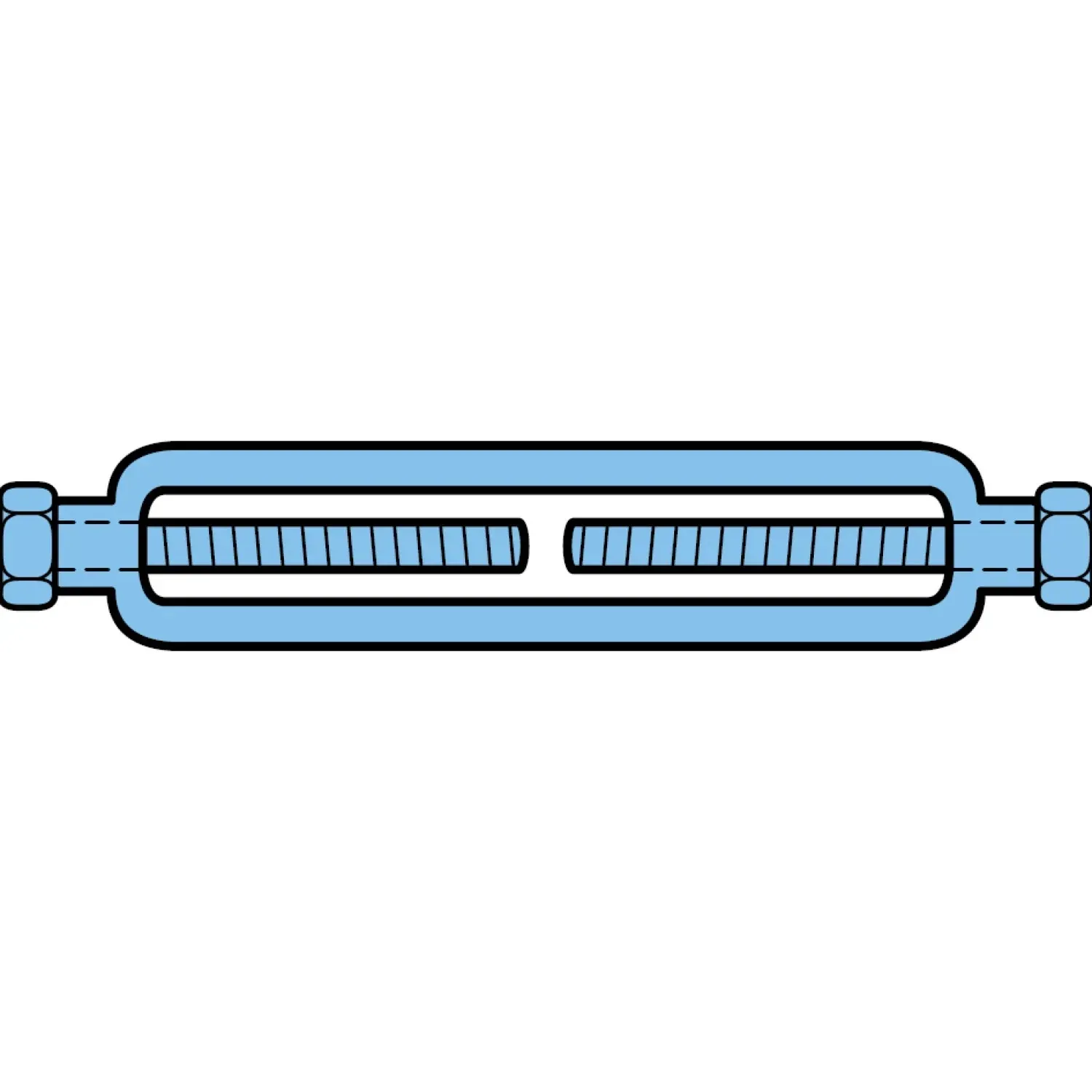 Turnbuckle with two eyes Typ USA