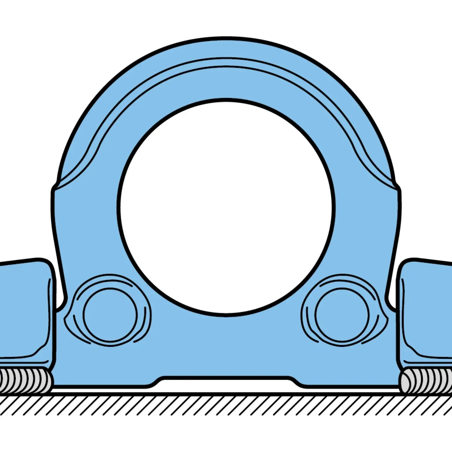 Weld-on lifting point with a ring