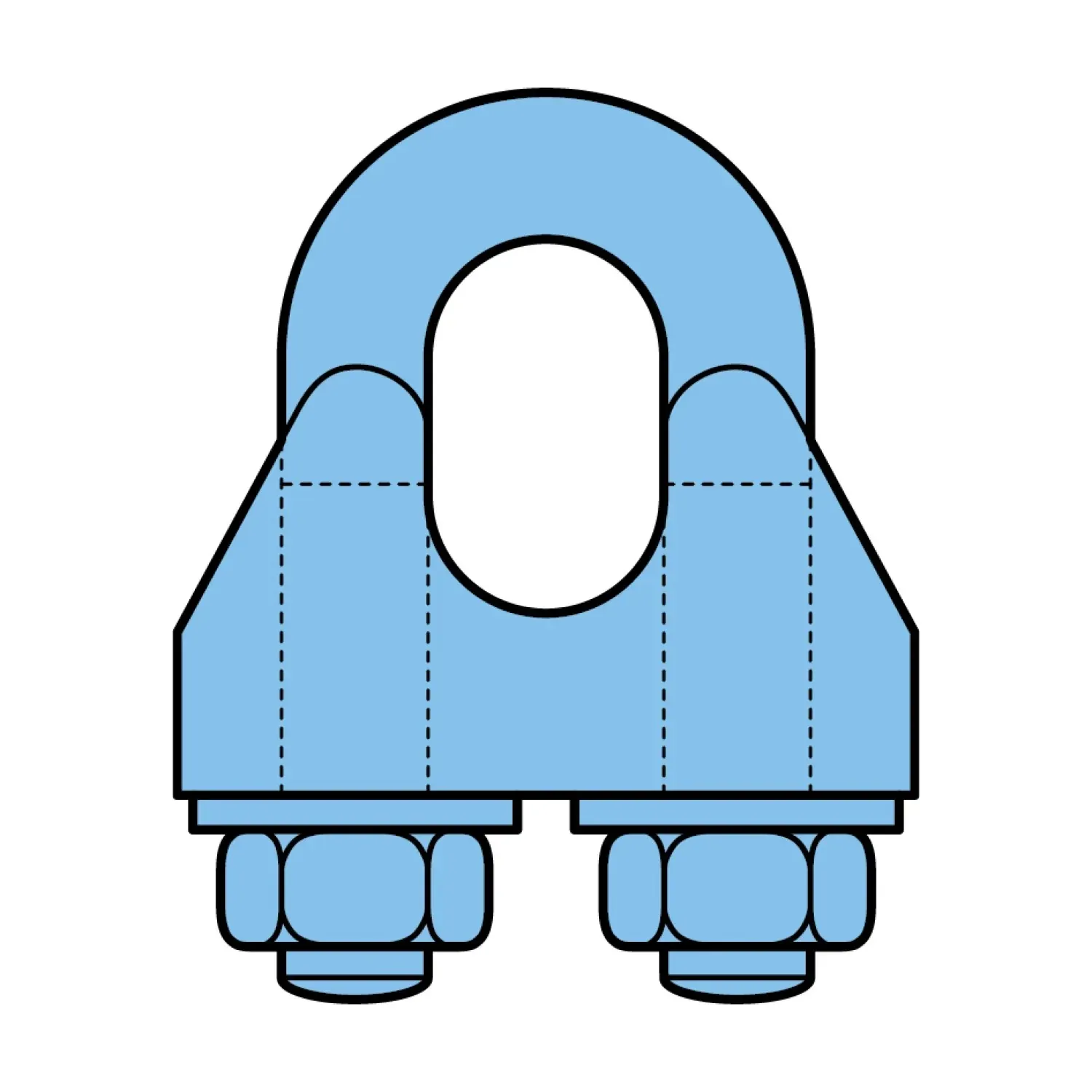 Wire rope clip EN 13411-5