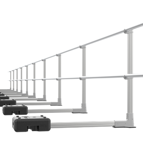 Free Standing Guardrail System | 828 Cable System Inc.